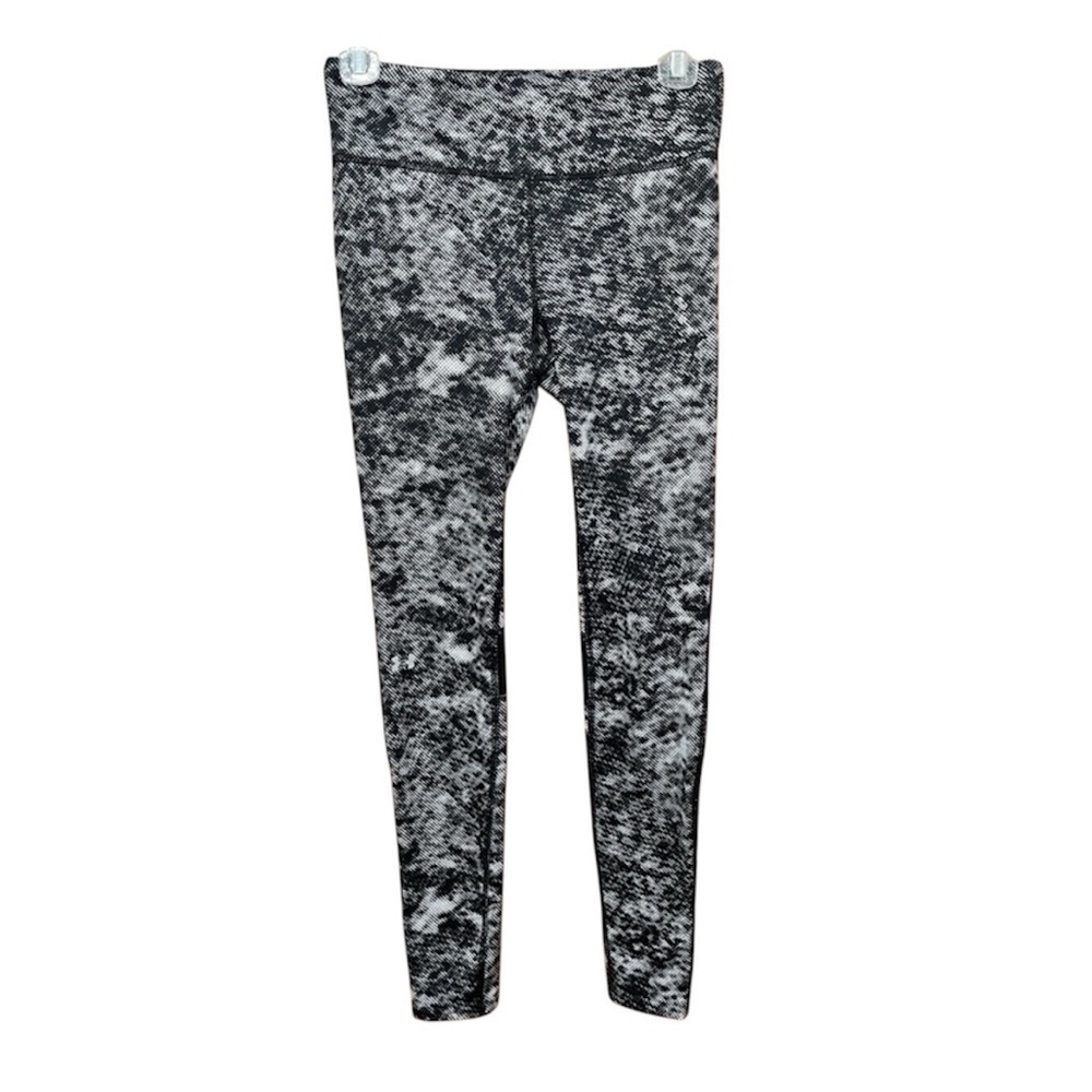 Under Armour Heat Gear Black White Compression Leggings Size XS